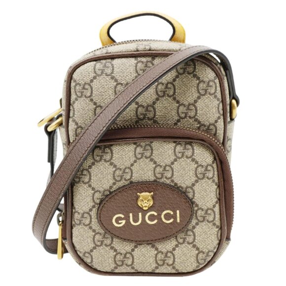 Gucci  Neo Vintage Mini GG Supreme Canvas Crossbody Bag Beige 658556 - Picture 1 of 12